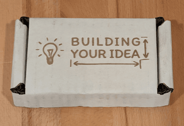 Lasered logo on box