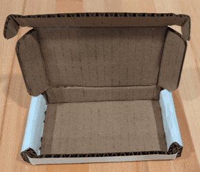 Assembled box inside view
