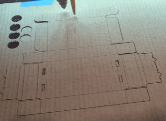 Laser cutter flat pattern