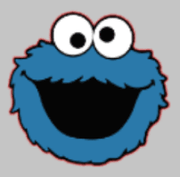 Cookie Monster reference image in Figma