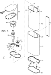 Patent drawing for a product design