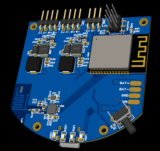 Prototype PCB design for a custom electronic device