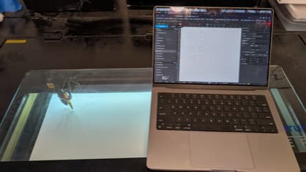 Pickup truck foamcore design in the laser cutter software